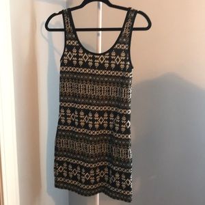 NWT River Island bodycon dress in black and print